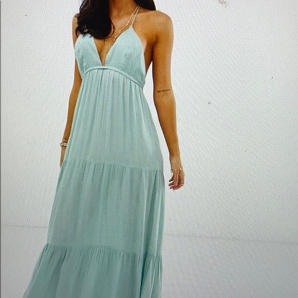 ASOS Dresses & Skirts - Aqua open back maxi dress NWT